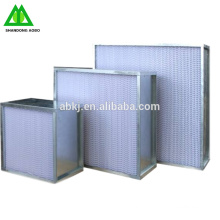 h13 hepa filter h14 tiefe gefaltete starre box luftfilter